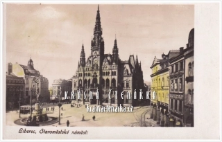 LIBEREC, Radnice a náměstí a Metznerova kašna