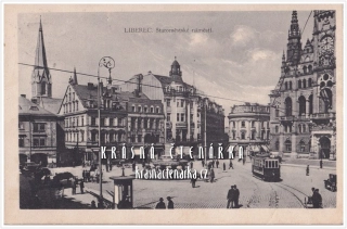 LIBEREC, Radnice a náměstí a Metznerova kašna