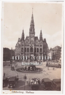 LIBEREC, Radnice, náměstí a Metznerova kašna