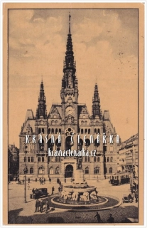 LIBEREC, Radnice, náměstí a Metznerova kašna