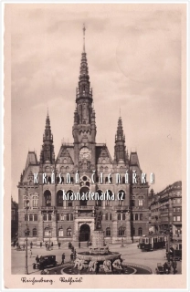 LIBEREC, Radnice, náměstí a Metznerova kašna
