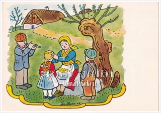 VELIKONOČNÍ pohlednice (il. Josef Lada)