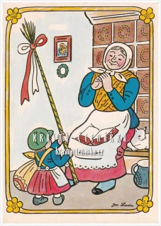 VELIKONOČNÍ pohlednice (il. Josef Lada)