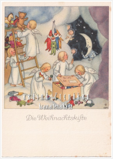 Ilustrovaná vánoční pohlednice: IDA BOHATTA-MORPURGO