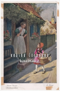 Brüder Grimm: ROTKÄPPCHEN / Červená Karkulka (il. Otto Kubel)
