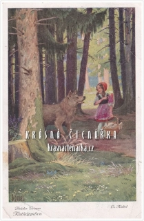 Brüder Grimm: ROTKÄPPCHEN / Červená Karkulka (il. Otto Kubel)