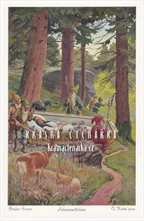 Brüder Grimm: SCHNEEWITTCHEN / Sněhurka (il. Otto Kubel)