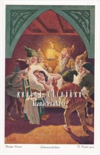 Brüder Grimm: SCHNEEWITTCHEN / Sněhurka (il. Otto Kubel)
