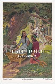 Brüder Grimm: SCHNEEWITTCHEN / Sněhurka (il. Otto Kubel)