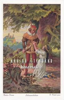 Brüder Grimm: SCHNEEWITTCHEN / Sněhurka (il. Otto Kubel)