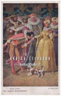 Brüder Grimm: DIE TAPFERE SCHNEIDERLEIN / O statečném krejčíkovi (il. Otto Kubel)