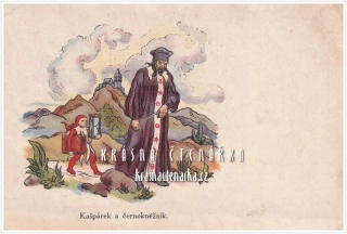 KAŠPÁREK A ČERNOKNĚŽNÍK, Uměleckých pohlednic serie 24 č. 5