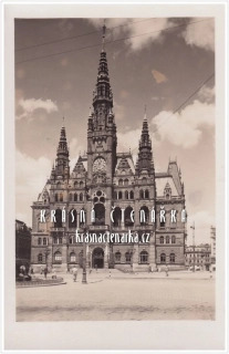 LIBEREC, Radnice a náměstí (Nakladatelství Gottfried Wurbs)