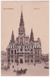 LIBEREC, Radnice, náměstí a Neptunova kašna
