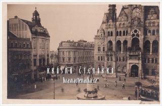 LIBEREC, Radnice, náměstí a Metznerova kašna