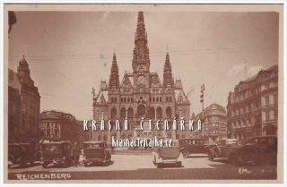 LIBEREC, Radnice, náměstí a Metznerova kašna