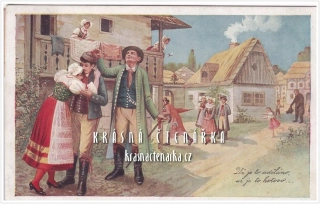 KROJE na pohlednicích, PRODANÁ NEVĚSTA
