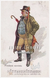 KROJE na pohlednicích, PRODANÁ NEVĚSTA (il. Karel Šimůnek)