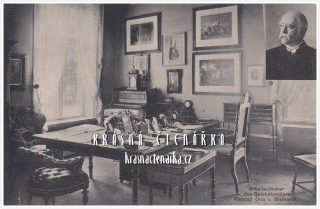 Německý kancléř OTTO VON BISMARCK a jeho pracovna