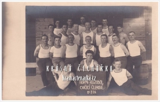 LIBEREC, Lidé ve městě "Cvičící členové Horní Růžodol 1926"