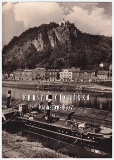 DĚČÍN, Pastýřská stěna ... i s parníkem