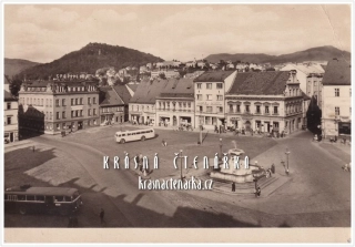 DĚČÍN, bývalé Stalinovo náměstí, nyní Masarykovo