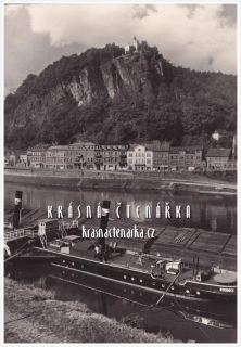 DĚČÍN, Pastýřská stěna ... i s parníkem