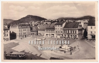DĚČÍN, bývalé Stalinovo náměstí, nyní Masarykovo