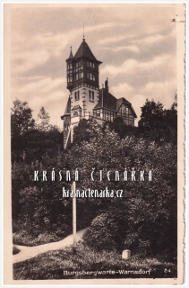 VARNSDORF, Rozhledna hrádek (Burgsbergwarte)