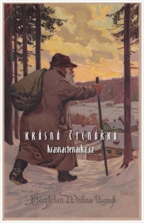 VÁNOČNÍ a NOVOROČNÍ pohlednice (il. Paul Hey)