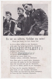 VOJENSKÁ, Píseň es ist so schön, Soldat zu sein !