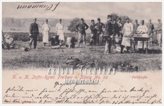 VOJENSKÁ polní kuchyně, K. u. K. Inftr.-Rgmt, Freiherr v. König No. 92