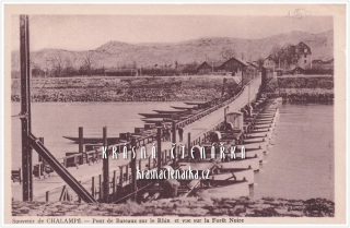 VOJENSKÁ, Pontový most přes Rýn