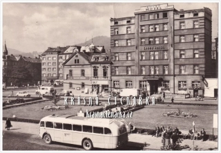 DĚČÍN, bývalé áměstí Maršála Rybalka, nyní Zbrojnická ulice