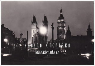 HRADEC KRÁLOVÉ, Velké náměstí v noci