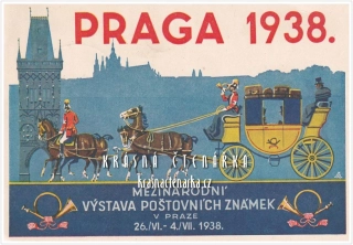 PRAHA, Mezinárodní výstava poštovních známek 1938