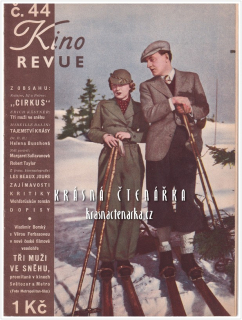 KINOREVUE 1936/44 (Film Tři muži ve sněhu a Věra Ferbasová, Vladimír Borský)