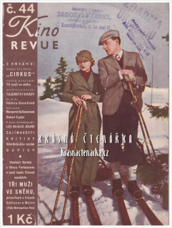 KINOREVUE 1936/44 (Film Tři muži ve sněhu a Věra Ferbasová, Vladimír Borský)