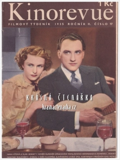 KINOREVUE 1935/17 (Film Vdavky Nanyky Kulichovy a Hana Vítová, Vladimír Borský)