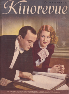 KINOREVUE 1942/32 (Film Hotel Modrá hvězda a Nataša Gollová, Oldřich Nový)