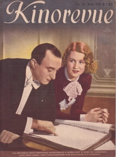 KINOREVUE 1942/32 (Film Hotel Modrá hvězda a Nataša Gollová, Oldřich Nový)