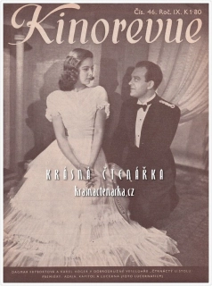 KINOREVUE 1943/46 (Film Čtrnáctý u stolu a Dagmar Frýbortová, Karel Höger)