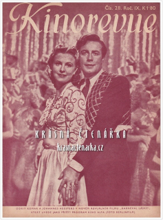 KINOREVUE 1943/28 (Film Karneval lásky a Dorit Komar, Johannes Heesters)
