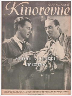 KINOREVUE 1944/17 (Film U pěti veverek a Ladislav Pešek, Jan Pivec)