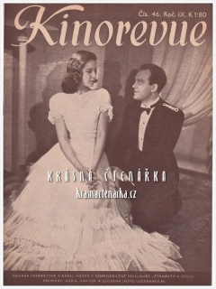 KINOREVUE 1943/46 (Film Čtrnáctý u stolu a Dagmar Frýbortová, Karel Höger)
