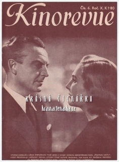 KINOREVUE 1943/06 (Film Šťastnou cestu a Jiřina Štěpničková, Otomar Korbelář)
