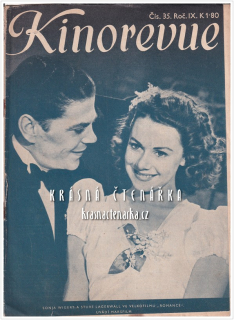 KINOREVUE 1943/35 (Film Romance a Sonja Wigert, Sture Lagerwall)