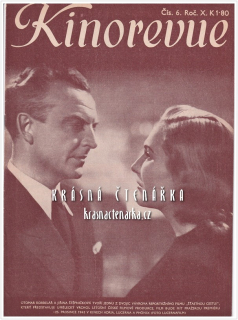 KINOREVUE 1943/06 (Film Šťastnou cestu a Jiřina Štěpničková, Otomar Korbelář)