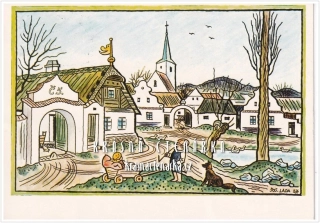 VELIKONOČNÍ pohlednice (il. Josef Lada)