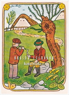 VELIKONOČNÍ pohlednice (il. Josef Lada)